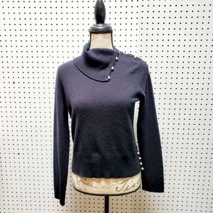 Mainbocher Cashmere Vintage Turtleneck Sweater Med